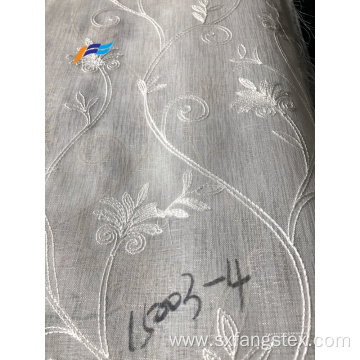 Embroidered Organza Voile Sheer Summer Curtain Fabric